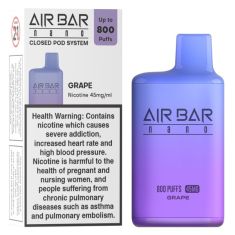 Air Bar Nano Disposable - Grape 800 Puffs